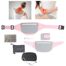 Cinto de aquecimento elétrico, compressas quentes de dor no pescoço, para aliviar dor na cintura, para coluna lombar