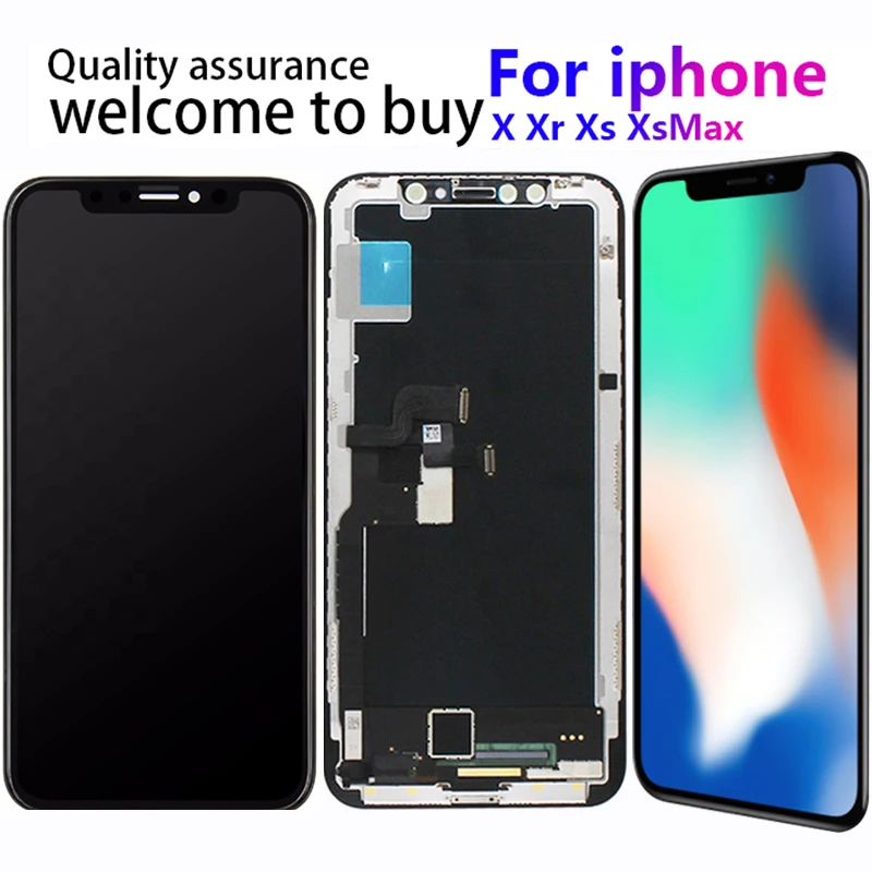 OLED/incell для iPhone XR XS MAX ЖК-экран 3D дигитайзер сенсорный экран в сборе X ЖК-дисплей |