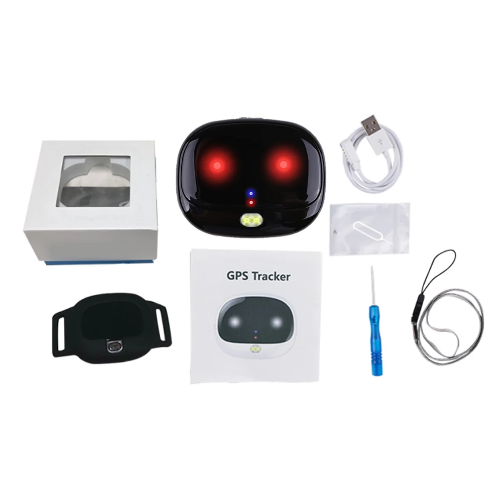with box black 2G сетевой локатор, RF-V47, новейший водонепроницаемый gps-трекер, отслеживание в реальном времени, SOS, голосовое Гео-ограждение, бесплатное веб-приложение - Цвет: with box black