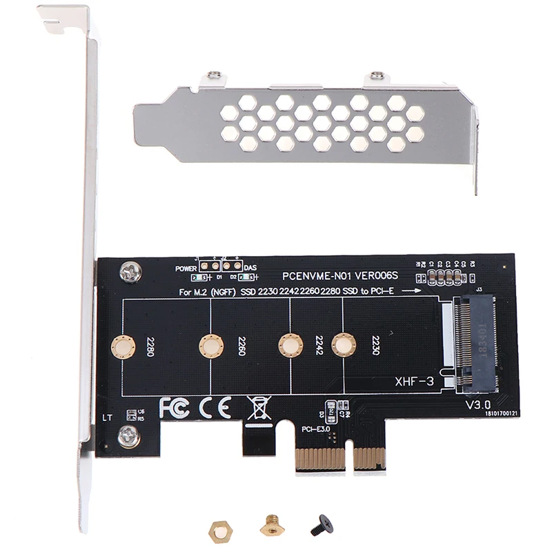 Адаптер PCIE на M2 PCI Express 3,0x1 на Накопитель SSD с протоколом NVME адаптер Поддержка 2230 2242 2260