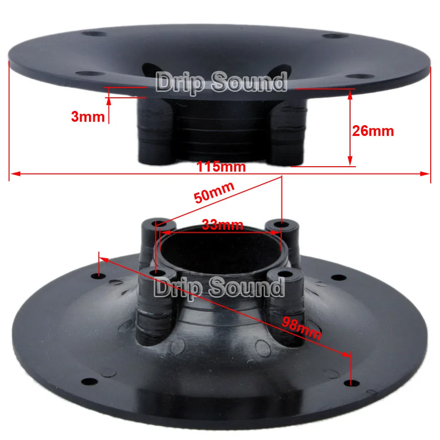 4," дюймовый динамик твитер крышка панель декоративный круг динамик фиксированная пластина od115мм 33 мм отверстие