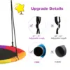 40" 770 lbs Flying Saucer Tree Swing Kids Gift w/ 2 Tree Hanging Straps Colorful  OP70579CL 4