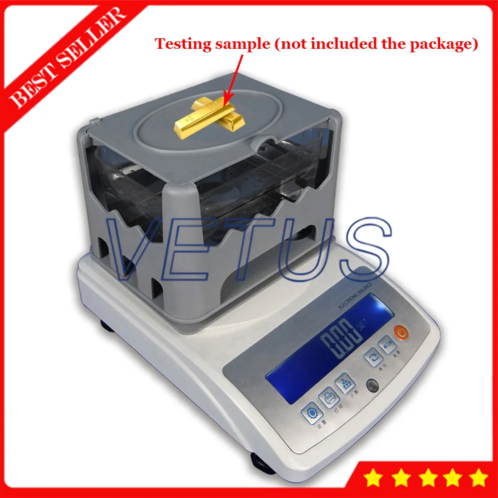 

VTS1203GD Gold Purity Tester Electronic Gold Density Meter K value volume Tester For precious Metal Silver Platinum Jewelry