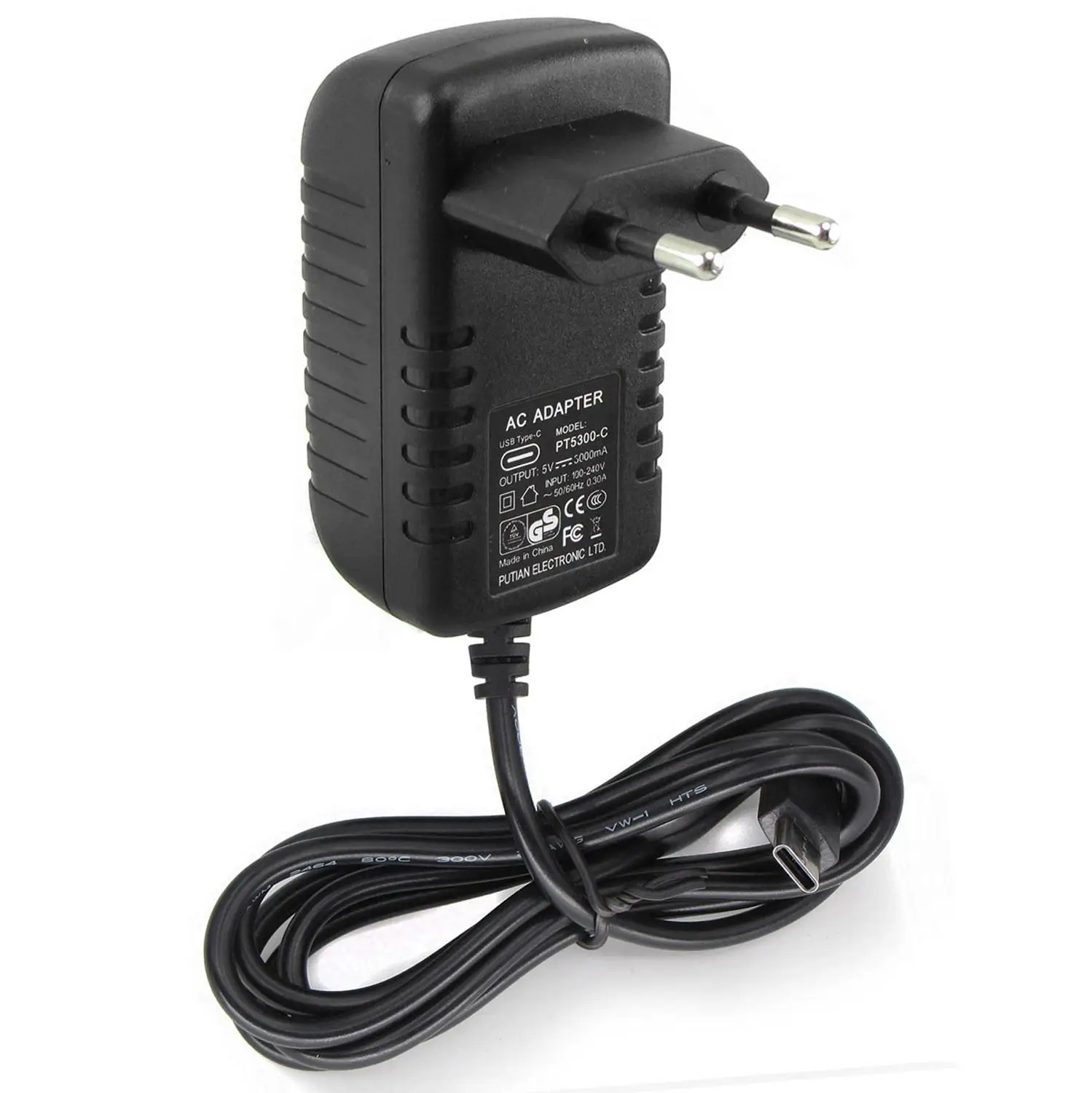 Power Supply Adapter Switch Type-C 5V 3A Plug AC 100V-240V For Raspberry Pi 4