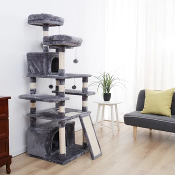 

Japan Fast Delivery Pet Cat Tree Hosue Condo Scratching Posts for Cat Climbing Jumping Cat Furniture Protector Kitten Tree House