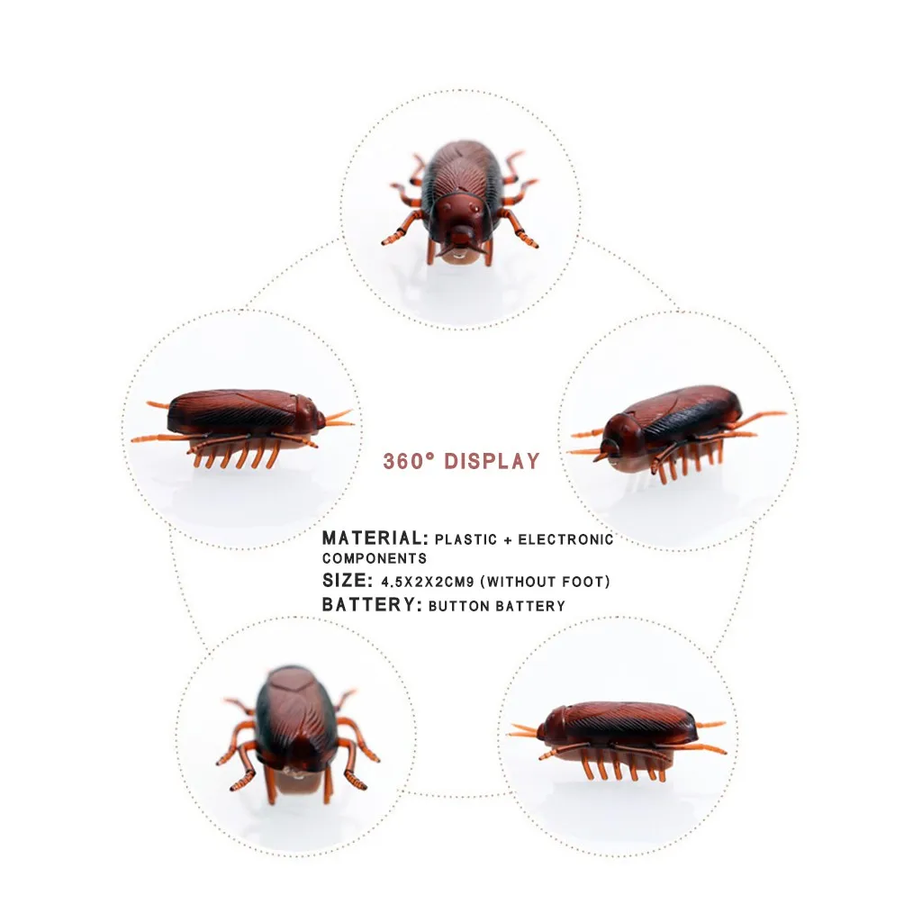 Ужасный движущийся таракан электричество поддельный таракан игрушка насекомые шалость игрушка Новое поступление дропшиппинг