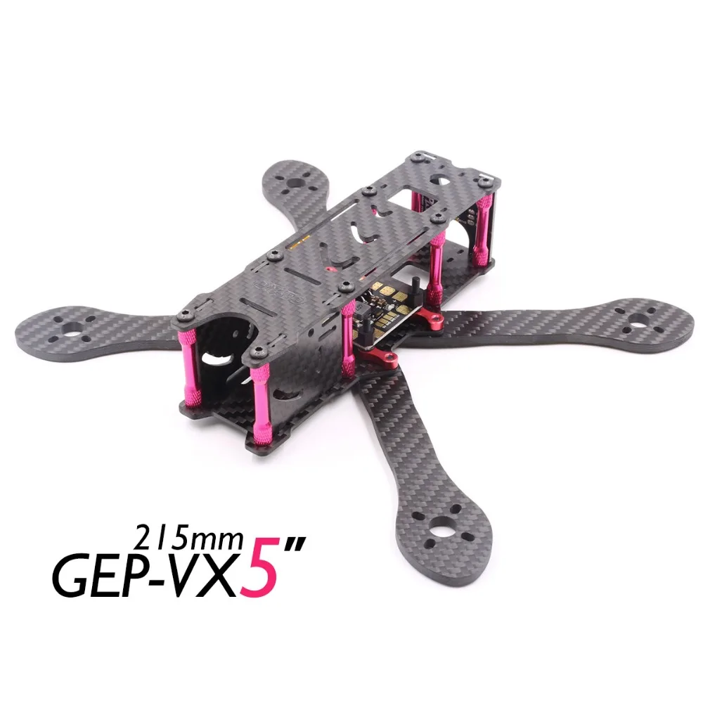 DIY FPV X Quadcopter GEPRC GEP-VX6 GEP-VX5 250 мм 215 180 гоночная рамка из углеродного волокна с задним