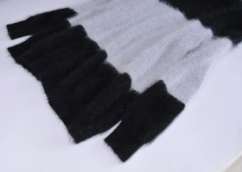 

New men knitted mink cashmere sweater men's fashion o-neck pullovers custom any size
