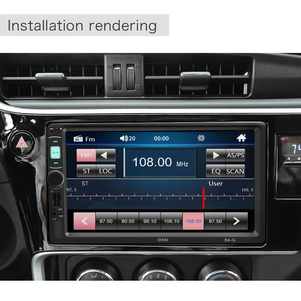 X-4G 7IN автомобильный стерео MP5 плеер FM видео Радио BT Музыка gps навигация RCA AUX Bluetooth wifi FM аудио Радио мультимедийный плеер