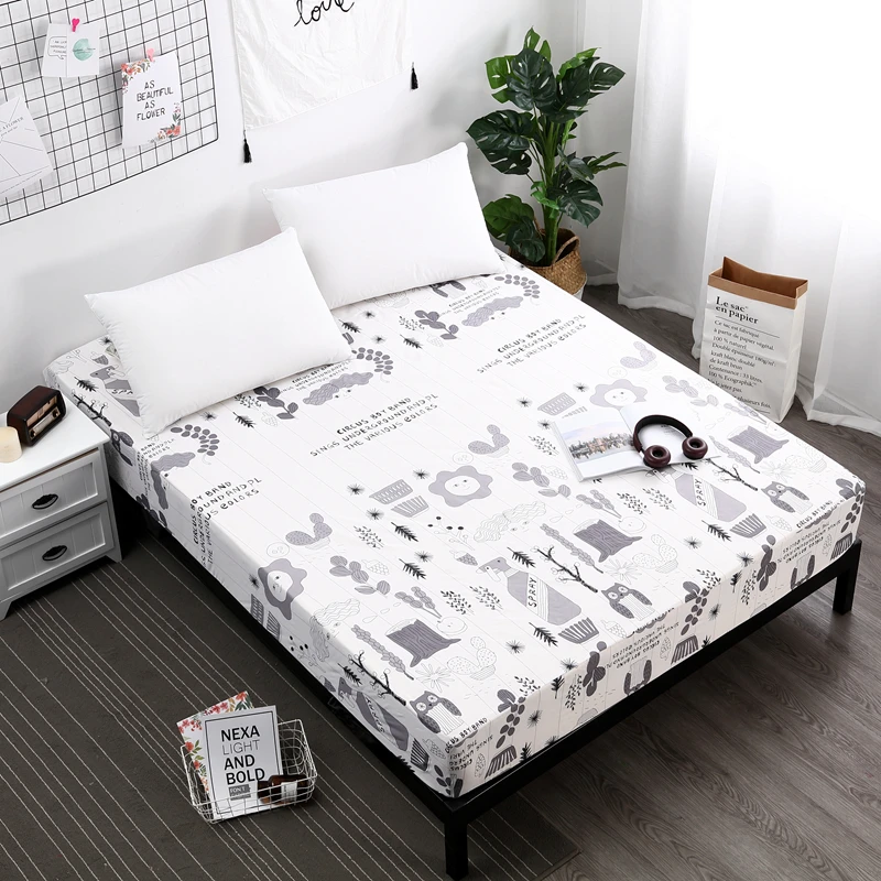  MECEROCK 2019 New Mattress Protector Waterproof Mattress Covers Popular Pattern Printing Cover for 