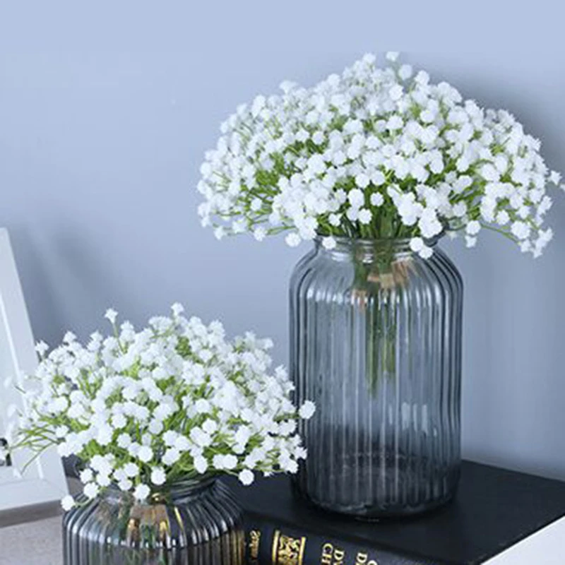 

Artificial Fake Silk Gypsophila Babys Breath Flower Plant Home Wedding Deco
