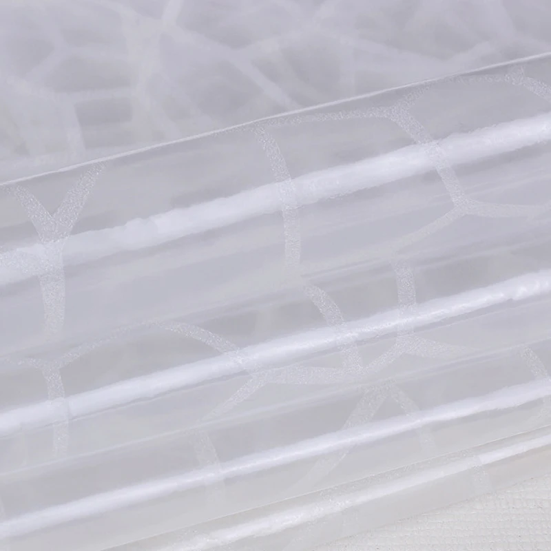 Пластиковая PEVA 3D Водонепроницаемая занавеска для душа прозрачная белая прозрачная занавеска для ванной Роскошная занавеска для ванной с 12 крючками