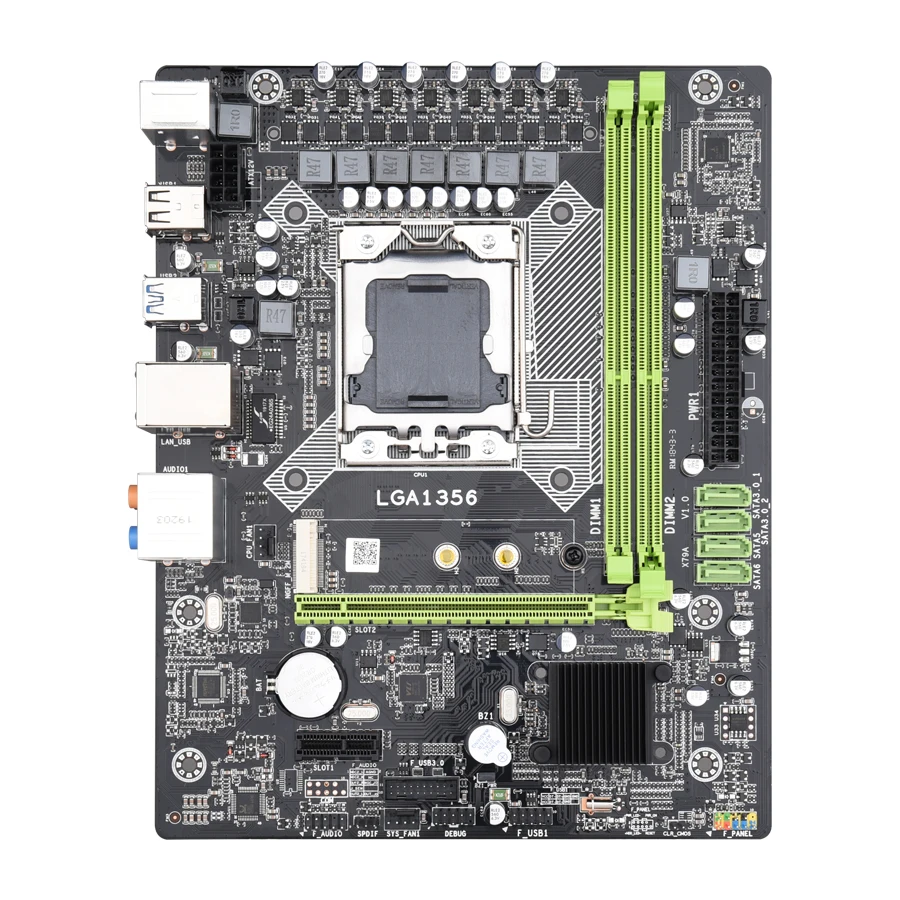 Kllisre X9A материнская плата с LGA 1356 E5 2440 2x8GB = 16 Гб 1600 МГц DDR3 память ECC Reg|Материнские