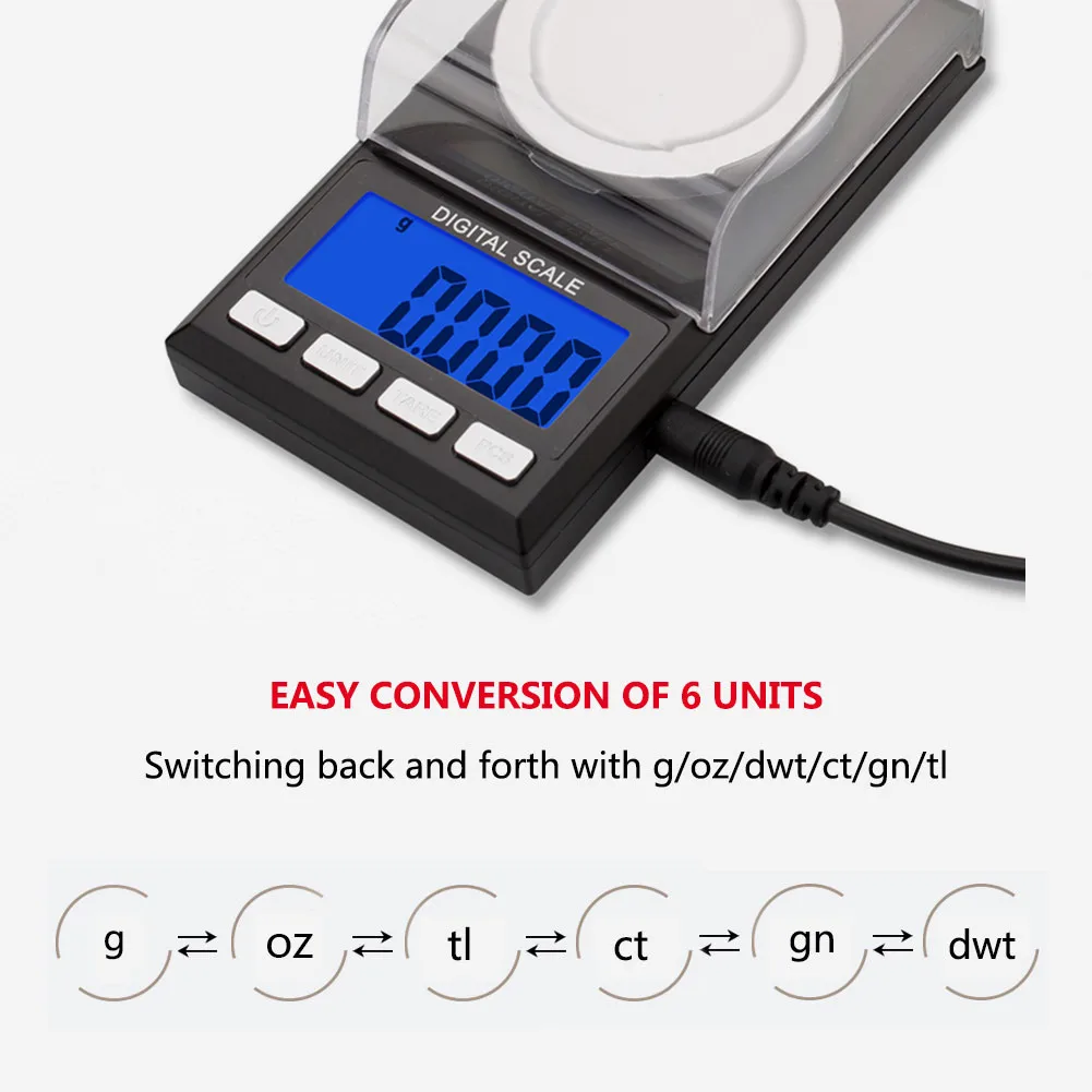High Precision Electronic Scales for jewelry medicinal herbs lab use