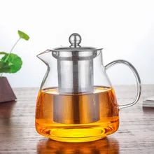Borosilicate Heat-resistant Glass Teapot Household Side Transparent High-temperature Resistant Teapot Boiling High Handle Squirr