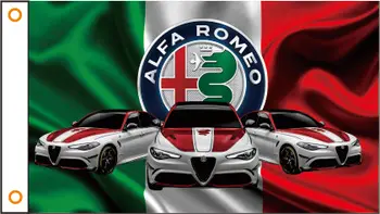 

car flag custom flag car ALFA ROMEO banner 3x5ft 100% Polyester 101