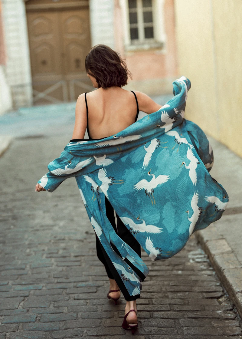 dress-kimono-inspired-robe-heron-print-kimono-silk-pants-zara-summer-outfit-aria-di-bari-french-style-blogger