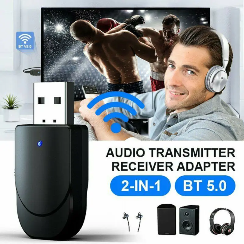 USB Bluetooth адаптер 5,0 музыкальный аудио приемник передатчик Беспроводные адаптеры США