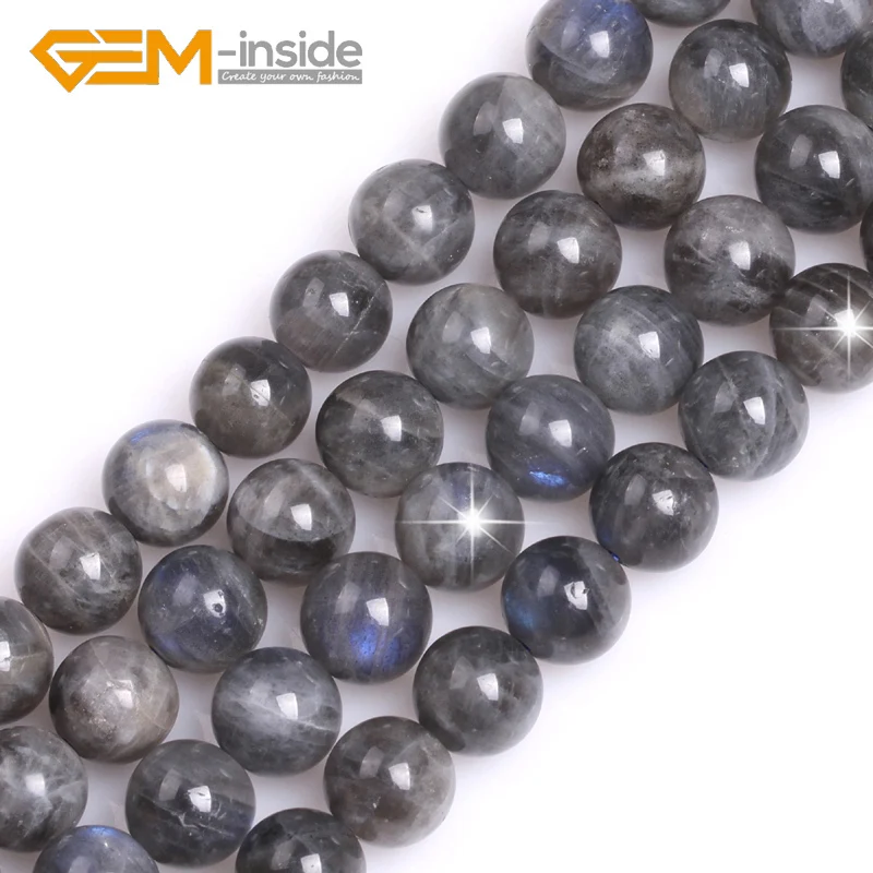 

Blue Rainbow Labradorites Natural Stone Loose Round Beads for Jewelry Making Bracelet Necklace 15 Inches Wholesale