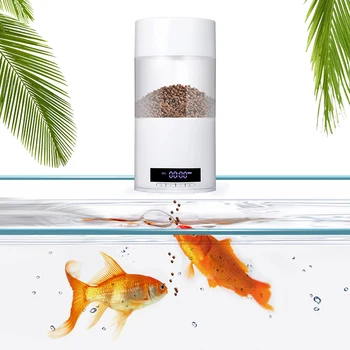 

Automatic Fish Feeder 500ml Auto Feeder Aquarium USB Rechargeable Fish Shrimp Turtle Food Timer Feeding