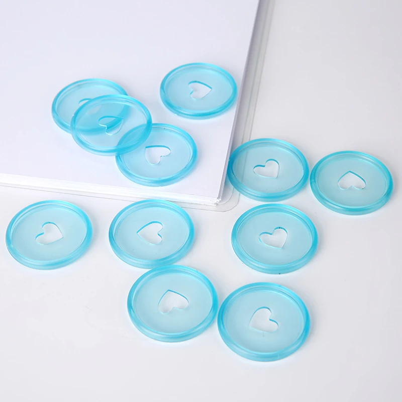 Transparent Disc Buckle Notebook Binding Ring Binds Love Mushroom Hole Hand Book Accessory 35mm Binder A5 Binder Ring