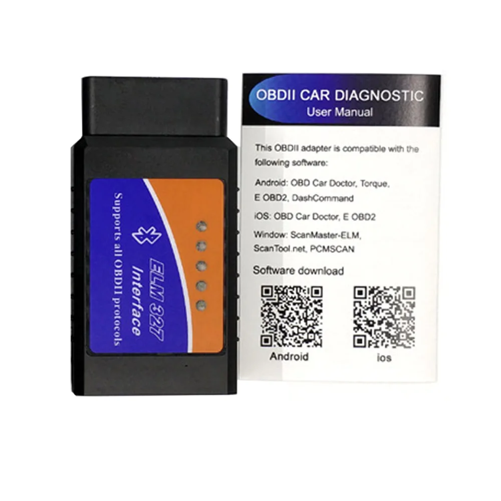 ELM327 V1.5 Bluetooth/Wifi OBD2 V1.5 Mini Elm 327 Bluetooth с чипом PIC18F25K80 автоматический диагностический инструмент OBDII для Android/IOS 5