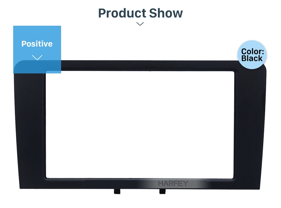 Harfey 2 Din автомагнитола, панель для переоборудования, аудио рамка, комплект для установки крышки для Audi A3 2003-2008, рамка для приборной панели автомобиля