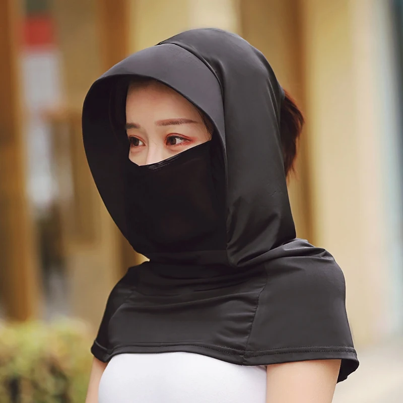 Многофункциональная дышащая солнцезащитная Кепка быстросохнущая Солнцезащитная марлевая шелковая маска для лица с шалью