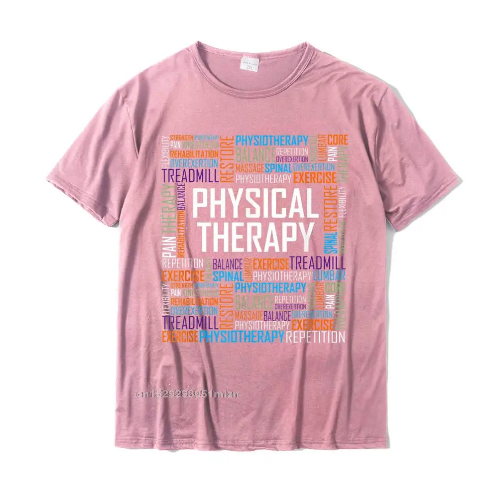 Casual Casual T Shirt Plain April FOOL DAY Short Sleeve Crew Neck Tops Tees Cotton Fabric Men Printed Tee-Shirts PT Physical Therapy T Shirt Gift Words Therapist Month T-Shirt__3301 pink