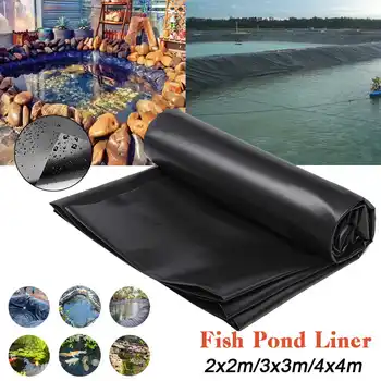 

Black Fish Pond Liner Cloth Home Garden Pool Reinforced HDPE Membrane Heavy Landscaping Pool Pond Waterproof Pond Liners Cloth
