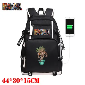 

New Superhero Groot Backpack School Bags Kids Teens Travel Laptop Bags