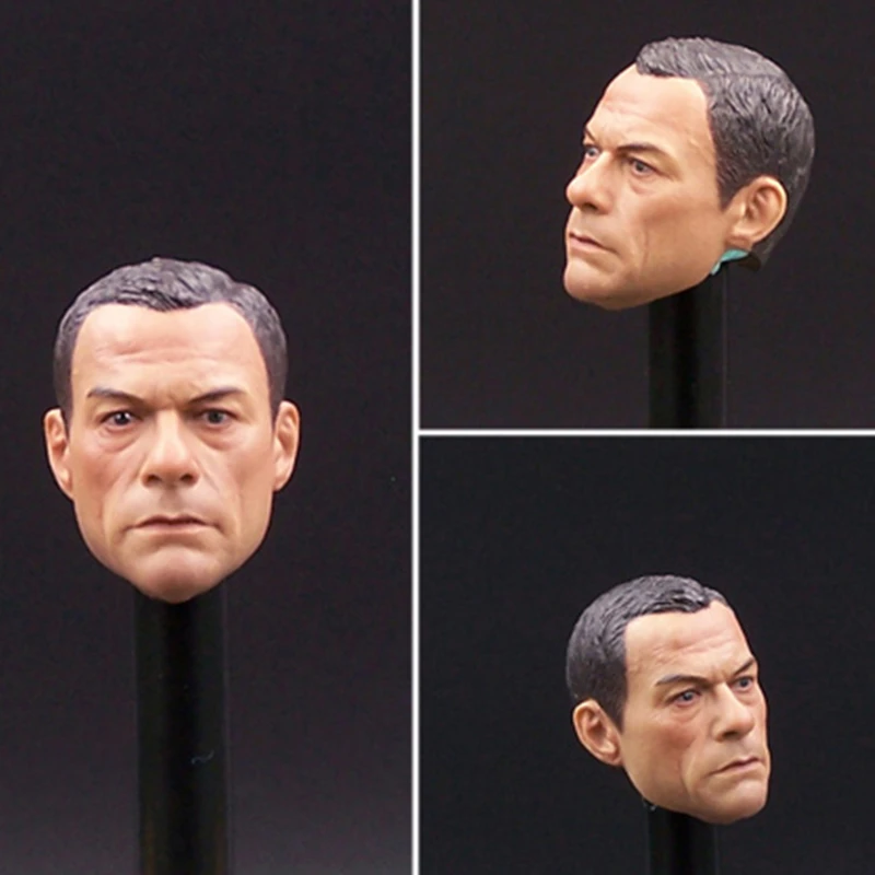 

1/6 Scale Head Sculpt jean-claude van damme Kung Fu Star Head Carving For 12 Inches Action Figure Body Accessories Part DIY