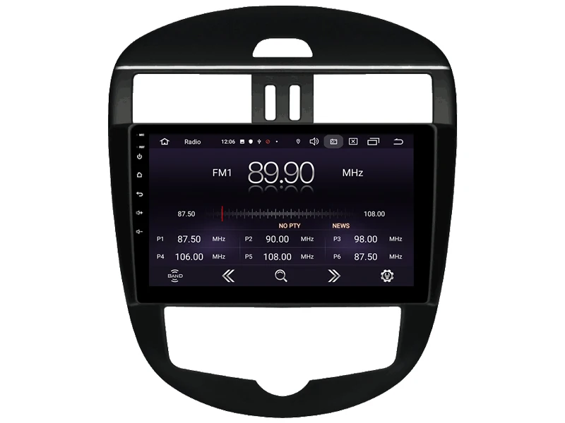 Perfect OTOJETA Android 9.0 Player Car Multimedia Radio For AUTO AC 2013 NISSAN TIIDA GPS Bluetooth Navigation 2.5D screen tape recorder 5
