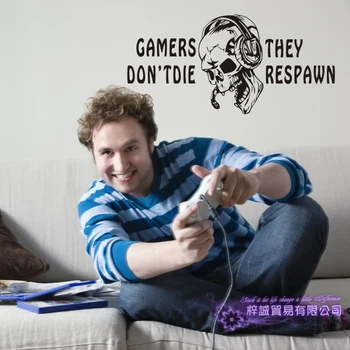 

Game Handle Sticker Skull Gamer Decal Gaming Posters Gamer Vinyl Wall Decals Parede Decor Mural Video Game Sticker Decal