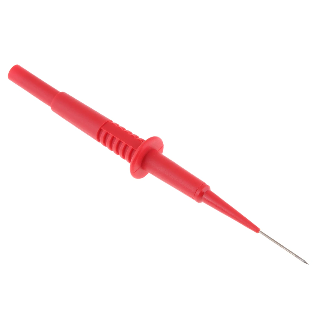 2 Pack Piercing Needle Tipped Multimeter Probes Test Leads 4mm Banana Socket