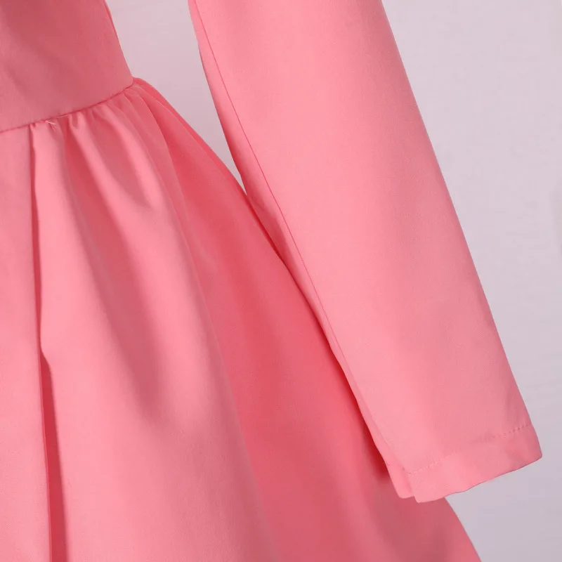 Сексуальное двубортное платье-блейзер с отворотом, элегантное короткое платье с длинным рукавом, черные, розовые, красные, белые вечерние платья