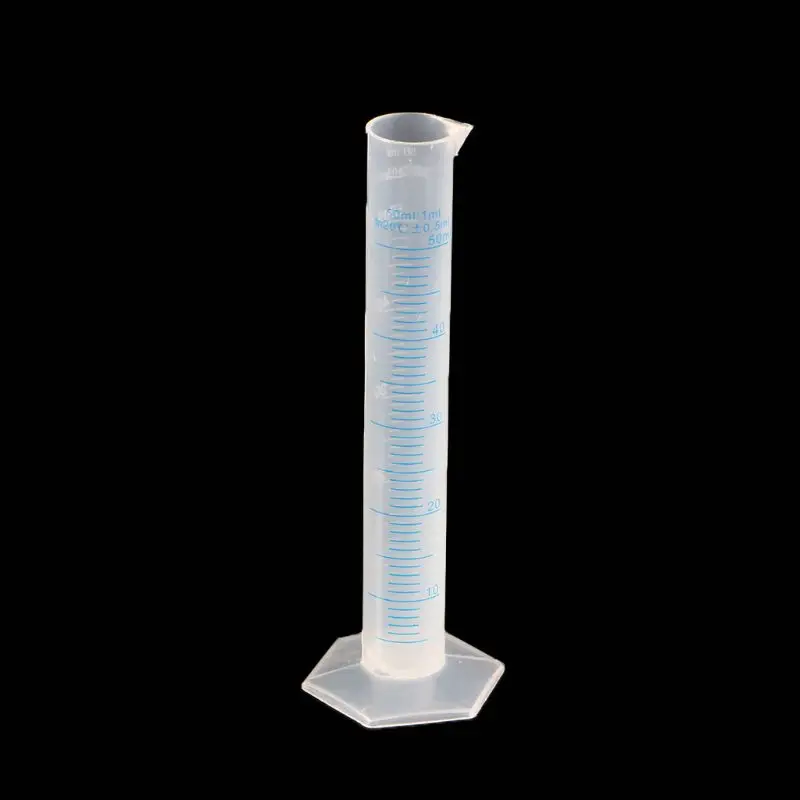 50 мл измерительный цилиндр лабораторный тест градуированная жидкость пробная трубка банка инструмент LX9A
