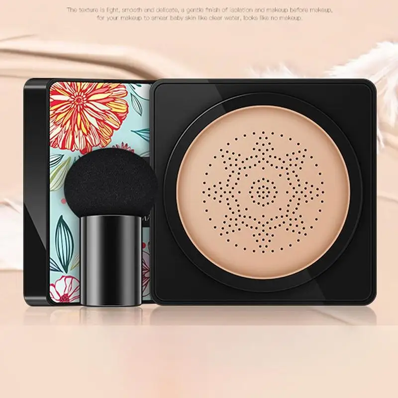 

BB Air Cushion Foundation CC Cream Concealer Whitening Makeup Cosmetic Waterproof Brighten Face Base Tone Korean Mushroom Head