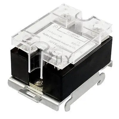 

SSVR 40A AC 25-380V Resistance Type Adjustable Solid State Relay w DIN Rail Base