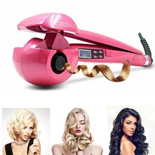 Профессиональные Автоматические щипцы для завивки волос с ЖК-дисплеем, инструменты для укладки, женские бигуди, щипцы для завивки, керамический нагрев, уход, волнистый локон, утюжок, анти-завивка