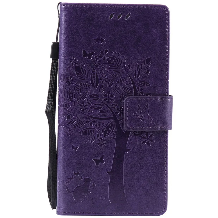 purple Горячая распродажа! Чехол Высокое качество Флип PU кожаный чехол кошелек с котами для FLY VIEW Life jet ACE VIEW MAX Play Compact 5s MEGA - Цвет: purple