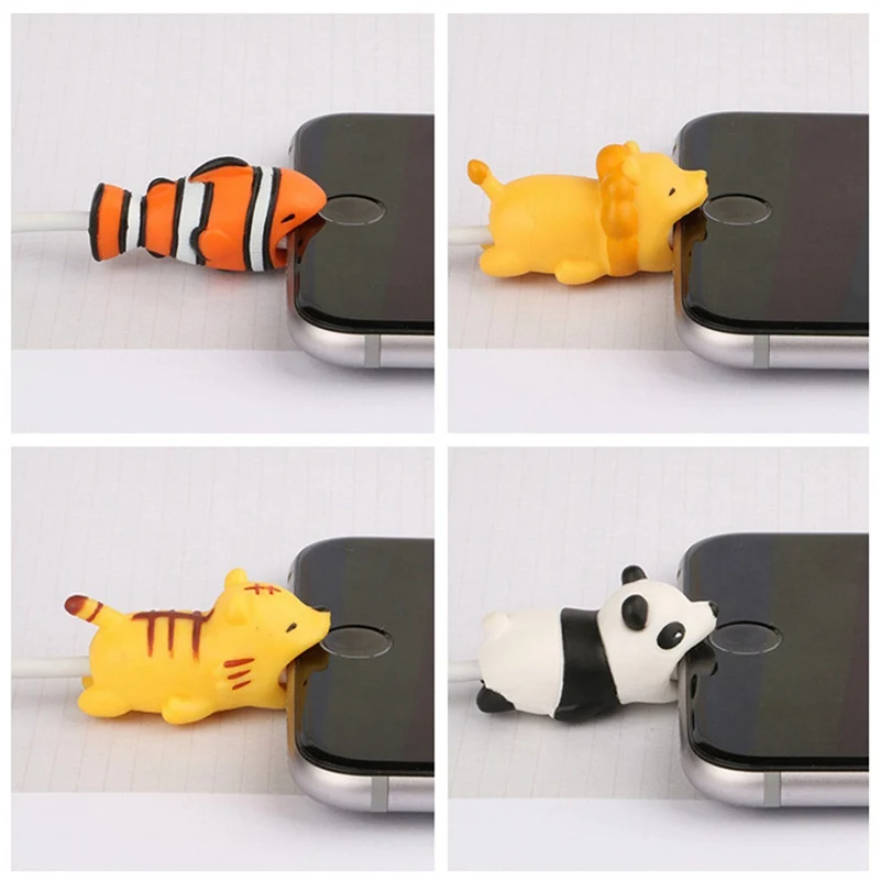 Animal Cable Winder Anti Breaking Protective Cover for Figure USB Data Cable USB Charger Cable Earphones Cable Protective Sleeve