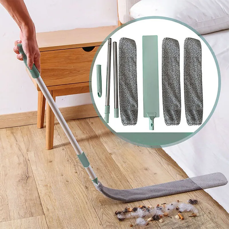 Household Cleaning Windows Long Crevice Dust Brush Telescopic Microfiber Dust Mites Cleaning