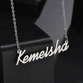 

Custom Name Jewelry Any Name Letter Zodiac Lots Of Font Style Can Customied Personalized Name Necklace Stainless Steel Charm