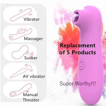 Sex Toy Sucking Vibrator Clitoris Nipple Sucker G-spot Massager Masturbator 10 Frequency Tongue Thrusting Magic Wand for Woman 1