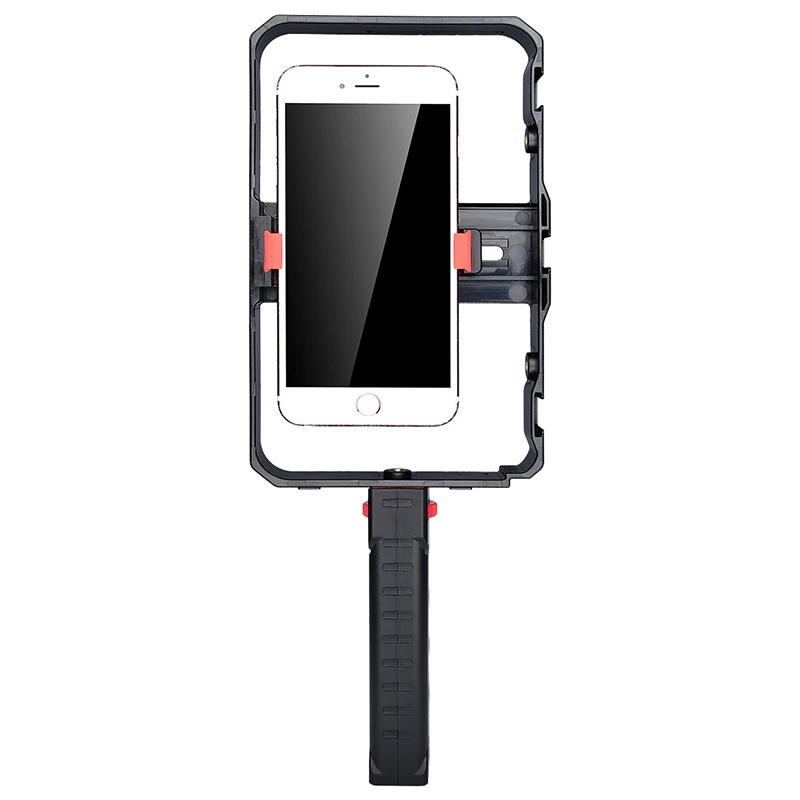 YELANGU Pro Smartphone Video Rig Filmmaking Case Phone Video Stabilizer Grip Mount for IPhone Xs Max XR X 8 Plus Samsung Huawei camera gimbal stabilizer phone stabilizer selfie stick