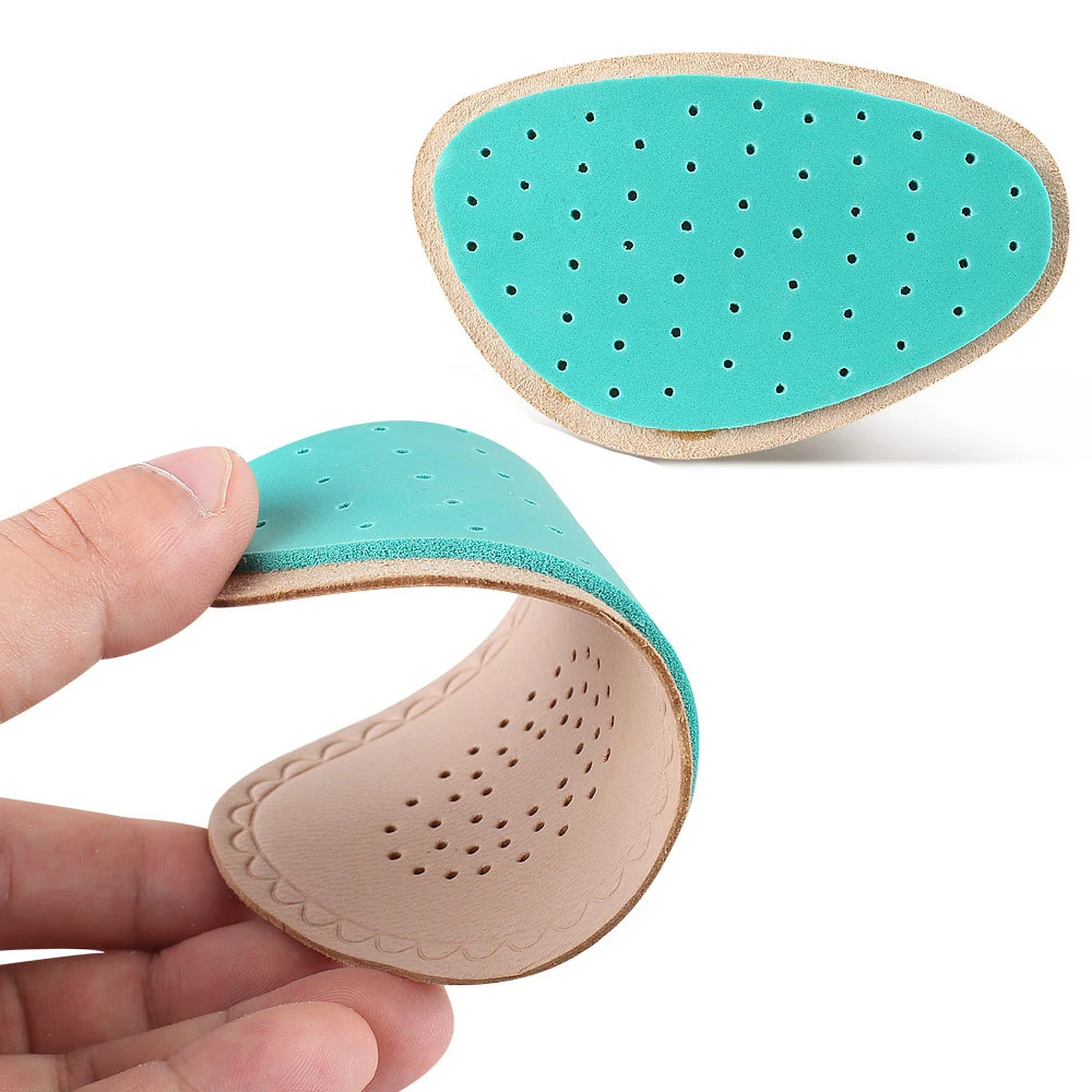 Premium Leather Forefoot Insert Shoe Pads for Women High Heels Sandals Non-Slip Adjust Size Half Insoles foe Shoes Foot Pad shoe insoles forefoot pads forefoot cushion