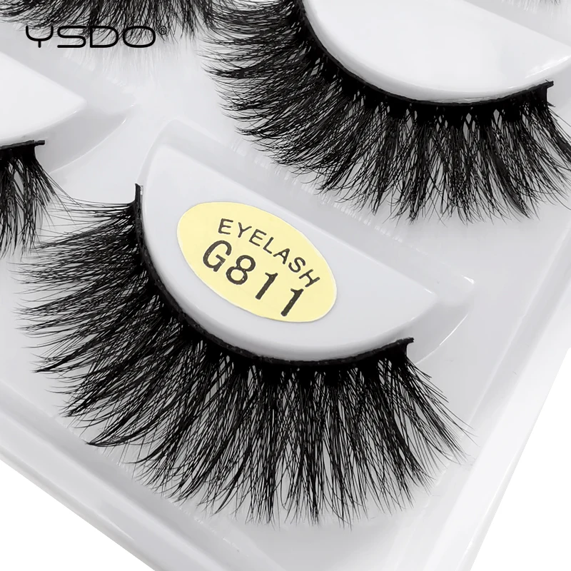 

YSDO 5 pairs 3d mink eyelashes natural long lashes volume lashes mink lash handmade mink lashes makeup eyelashes fluffy lashes