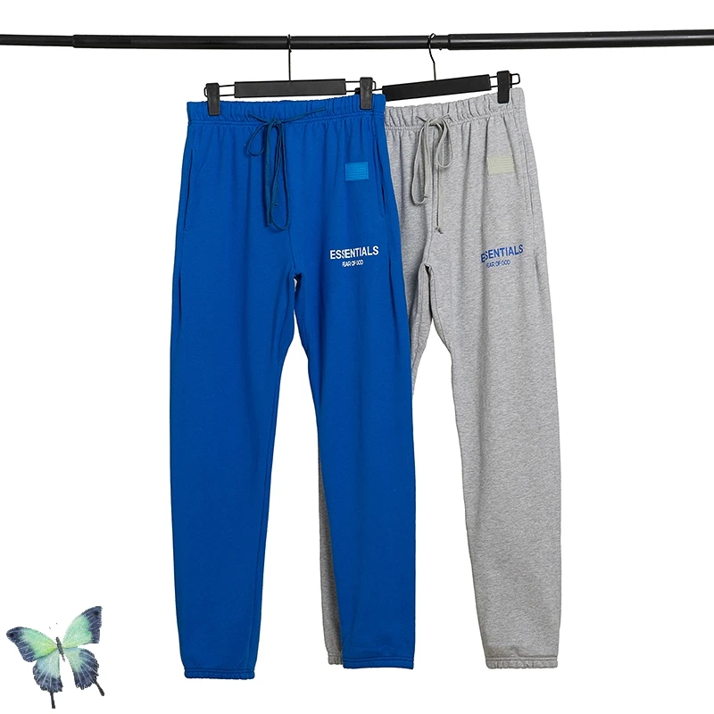 

Justin Bieber ESSENTIALS High Street Drawstring Trousers Essentials High Quality Solid Color Sweatpants Men Women Trend Pants