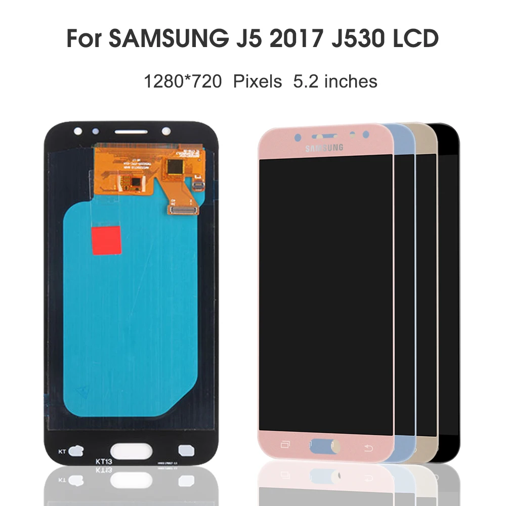 ЖК-для Samsung Galaxy J5 j530 J530F ЖК-дисплей кодирующий преобразователь сенсорного экрана в сборе ЖК-дисплей для J5 Pro AMOLED lcd